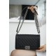 Chanel Leboy Small Ball Pattern, Black and Silver, Medium, Caviar Calfskin