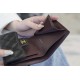 Classic Flap Triple-Fold Short Wallet, Black and Gold, Calfskin  