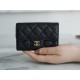 Chanel Classic Flap Classic Card Holder, Black and Gold, Calfskin  