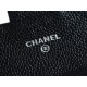 Chanel Classic Flap Classic Card Holder, Black and Silver, Calfskin  