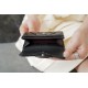 Classic Flap Classic Card Holder, Black and Silver, Caviar Textured Calfskin  