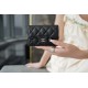 Classic Flap Classic Card Holder, Black and Silver, Caviar Textured Calfskin  