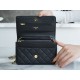 Chanel WOC Money Bag (Magnetic Closure), Black and Gold, Caviar Calfskin  