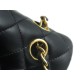 Classic Flap Bag, Black and Gold, Small, Lambskin  