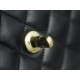 Classic Flap Bag, Black and Gold, Small, Lambskin  