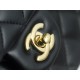 Classic Flap Bag, Black and Gold, Small, Lambskin  