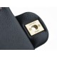 CF Classic Flap, Mini, Black and Gold, Grained Calfskin  