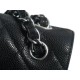 CF Classic Flap Jumbo, Black and Silver, Caviar Calfskin  