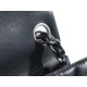 Classic Flap Bag, Black and Silver, Square, Lambskin  