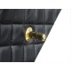 Classic Flap Bag, Black and Gold, Mini, Lambskin  