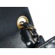 Classic Flap Bag, Black and Gold, Lambskin  