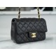 Classic Flap Bag, Black and Gold, Lambskin  