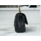 Classic Flap Bag, Black and Gold, Lambskin  