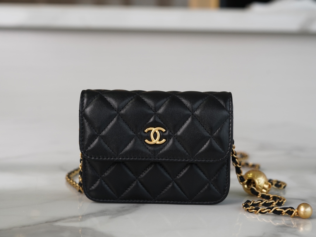 Chanel Metal Ball Waist Bag, Square Series  