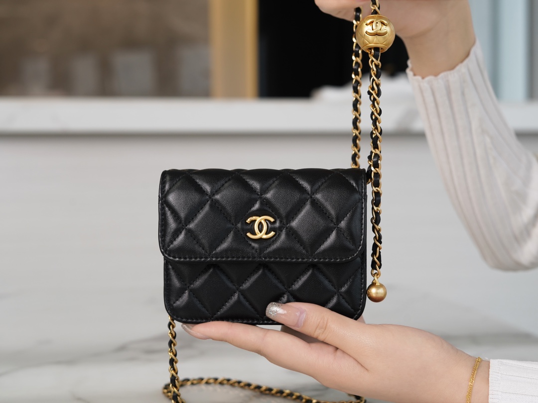 Chanel Metal Ball Waist Bag, Square Series  