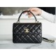 Chanel Trendy CC Flap Bag, Black and Gold, Lambskin  