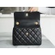 Chanel Trendy CC Flap Bag, Black and Gold, Lambskin  