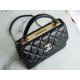 Chanel Trendy CC Flap Bag, Black and Gold, Lambskin  