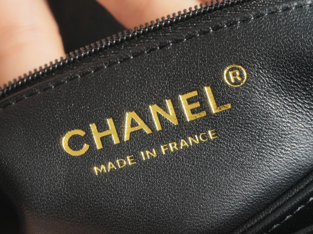 Chanel Trendy CC Flap Bag, Black and Gold, Lambskin  