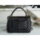 Trendy CC V-Pattern Classic, Black, Lambskin  