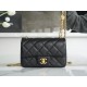 Chanel 23P Heart Adjustment Mini, Grained Calfskin  