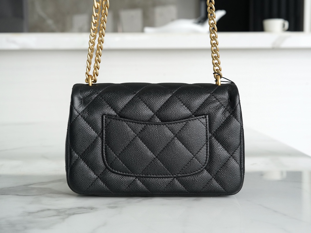 Chanel 23P Heart Adjustment Mini, Grained Calfskin  