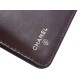 Classic Flap Zipper Long Wallet, Black and Gold, Calfskin  