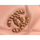 Chanel 19 Short Wallet, Blush Pink, Goat Leather