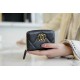 19 Series Zipper Coin Card Holder, Ace Black and Gold  