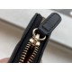 19 Series Zipper Coin Card Holder, Ace Black and Gold  