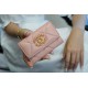 19 Series Card Holder, Pink, Goat Leather  