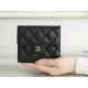 Classic Flap Classic Trifold Wallet, Black Gold, Calfskin