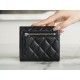 Classic Flap Classic Trifold Wallet, Black Silver, Caviar Calfskin  