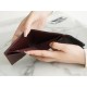 Classic Flap Classic Trifold Wallet, Black Silver, Caviar Calfskin  