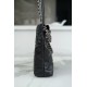 CHANEL✦ 23S Spring/Summer New 22Mini Bag, Black Silver, Calfskin  