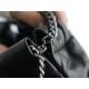 CHANEL✦ 23S Spring/Summer New 22Mini Bag, Black Silver, Calfskin  