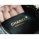 CHANEL✦ 23S Spring/Summer New 22Mini Bag, Black Gold, Calfskin  