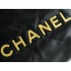 CHANEL✦ 23S Spring/Summer New 22Mini Bag, Black Gold, Calfskin  