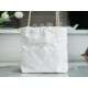 CHANEL✦ 23S Spring/Summer New 22Mini Bag, White, Calfskin  