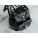 CHANEL✦ 21/22 Duma Backpack, Black, Waxed Calfskin