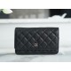 Chanel Entry Classic WOC (Magnetic Closure), Black Silver, Caviar Calfskin  