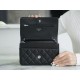 Chanel Entry Classic WOC (Magnetic Closure), Black Silver, Caviar Calfskin  