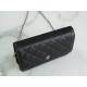 Chanel Entry Classic WOC (Magnetic Closure), Black Silver, Caviar Calfskin  