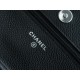 Chanel Entry Classic WOC (Magnetic Closure), Black Silver, Caviar Calfskin  