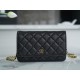 Chanel Entry Classic WOC (Magnetic Closure), Black Gold, Caviar Calfskin  