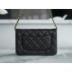 Chanel Entry Classic WOC (Magnetic Closure), Black Gold, Caviar Calfskin  