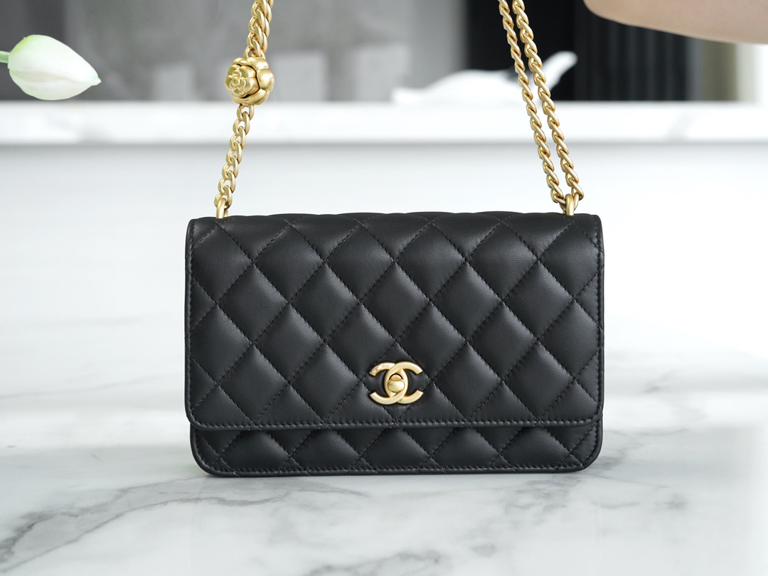 CHANEL 23S Spring/Summer New Camellia WOC, Black  