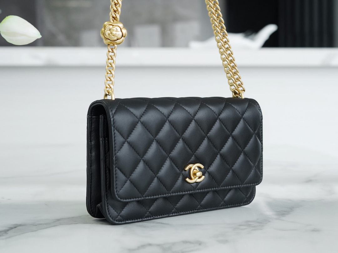 CHANEL 23S Spring/Summer New Camellia WOC, Black  