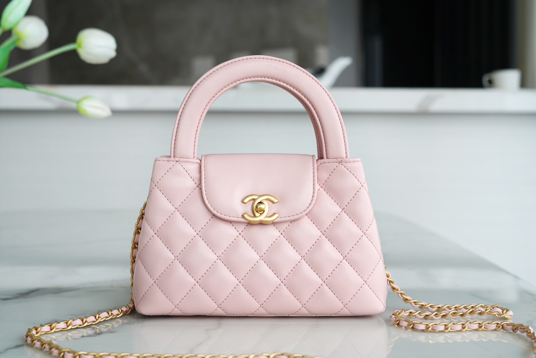 CHANEL✦ 23K Kelly Handle Bag, Light Pink, Large  