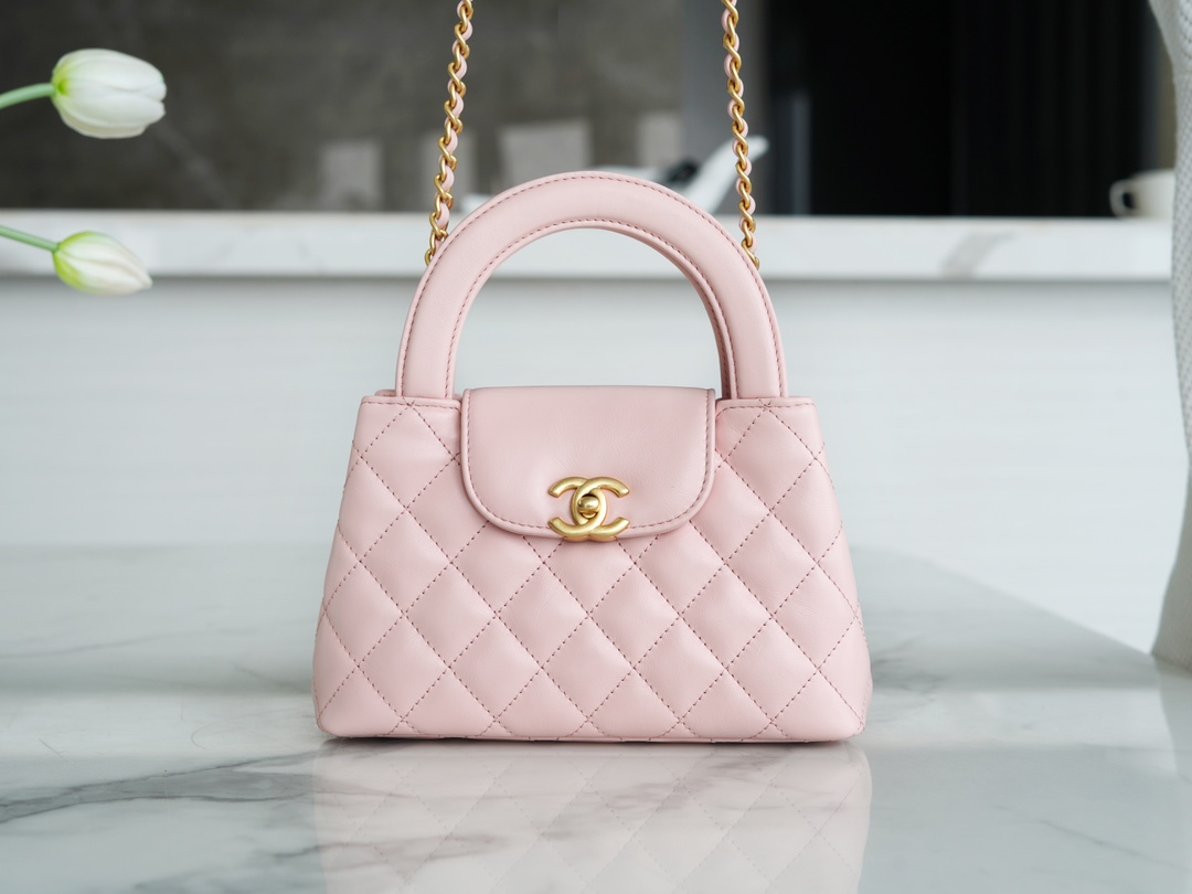 CHANEL✦ 23K Kelly Handle Bag, Light Pink, Large  